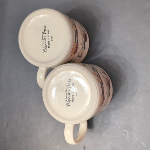 1987 Potpourri Press Set Of 2 Ceramic Rocking Horse/Toys Design Coffee Mug. - Picture 7 of 10